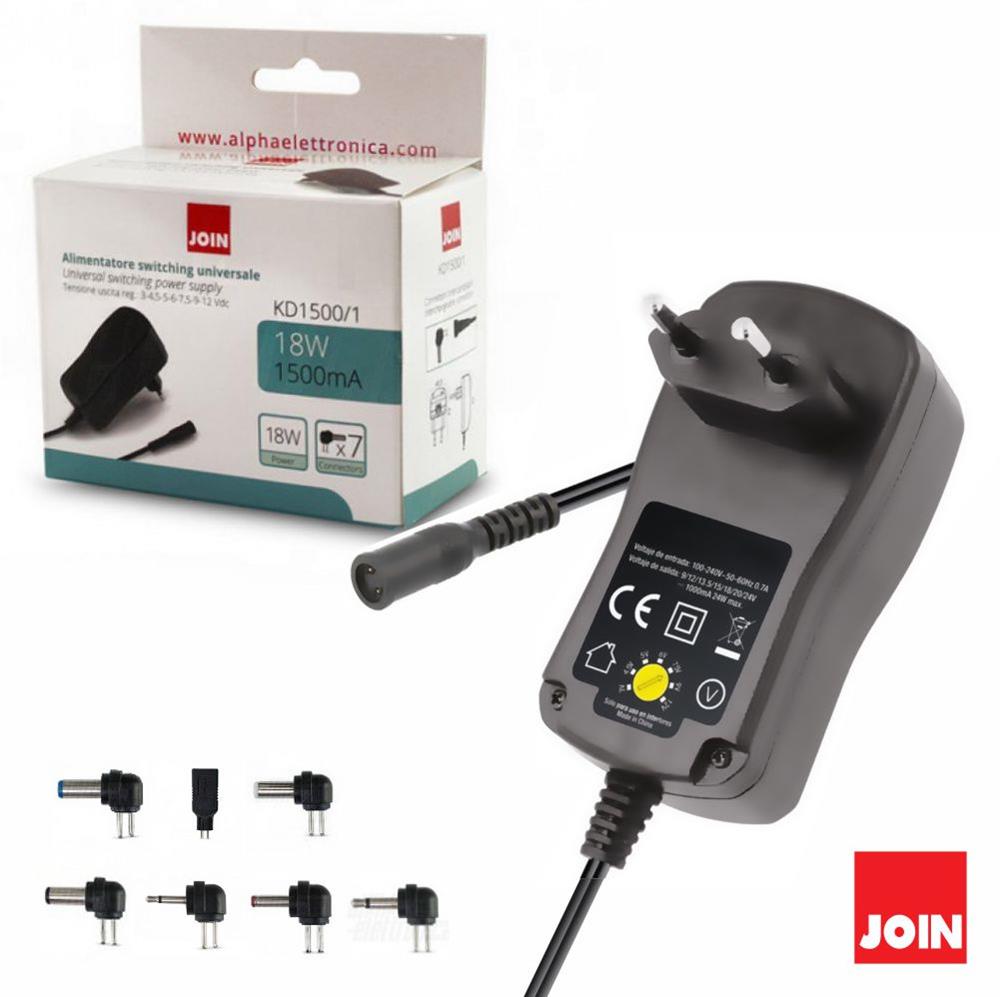 Alimentador Universal 3-12V 1,5A 18W Join - Tauu,pt