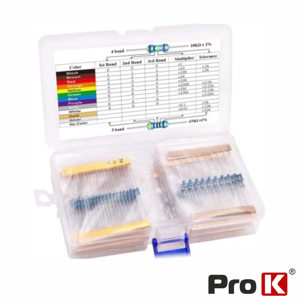 Kit De 525 Resistências 1/4W Prok - Tauu,pt