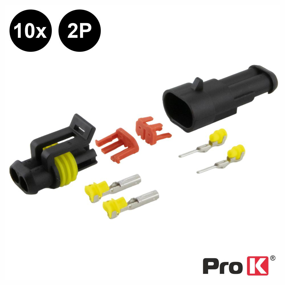 Conjunto De 10 Fichas Superseal 2P C/ Terminais Ip67 Prok - Tauu,pt