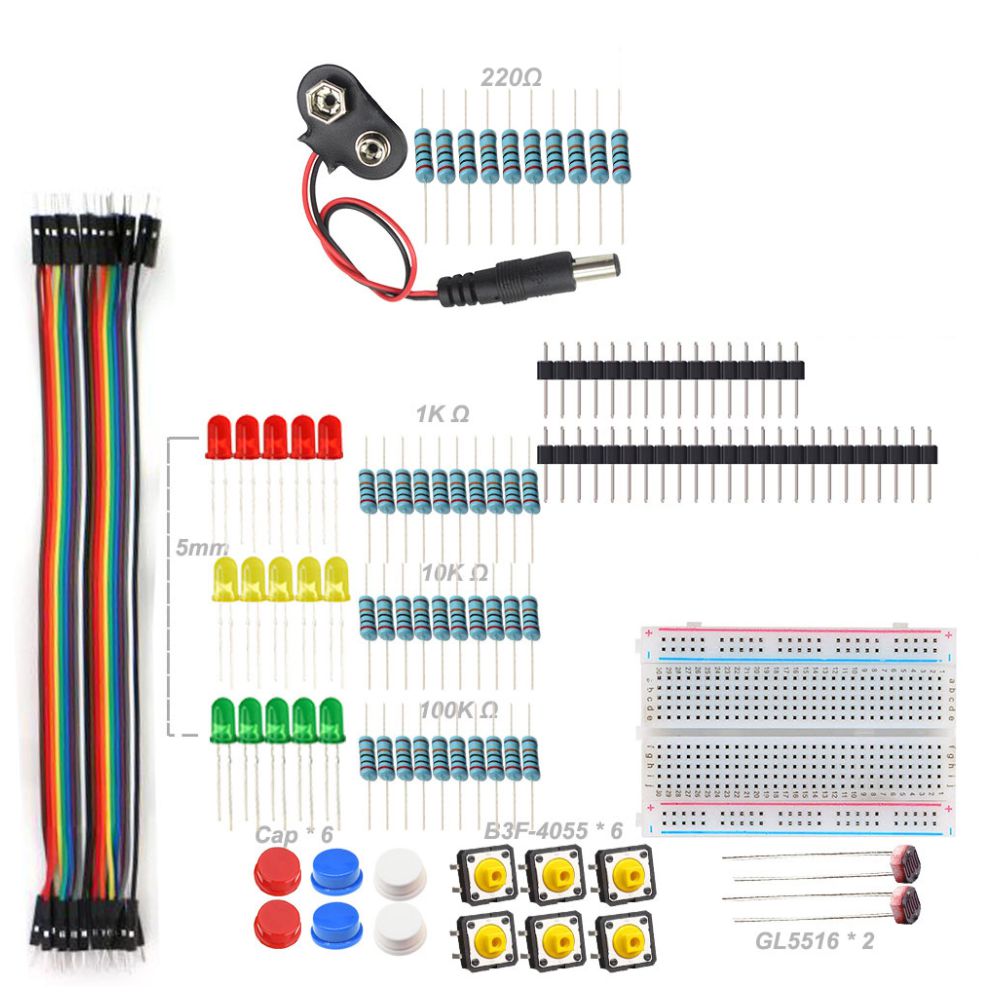 Kit Componentes P/ Arduino Uno R3 - Tauu.pt