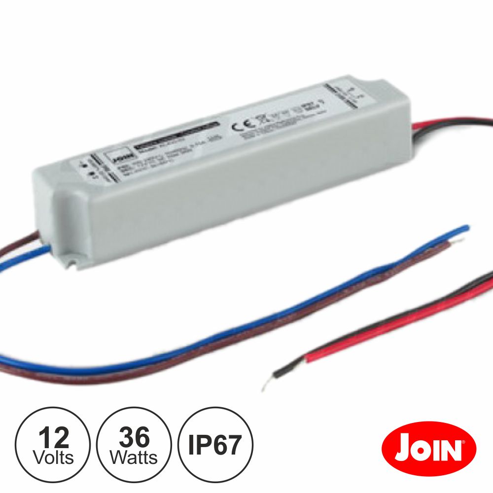 Fonte De Alimentação Estanque 12V 3A 36W Ip67 Join - Tauu.pt
