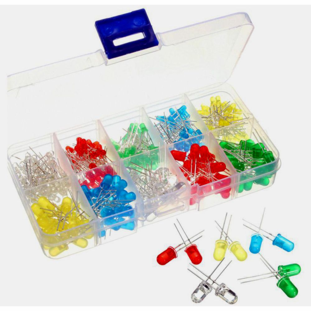 Conjunto De 300 Leds 3Mm-5Mm Cores Sortidas - Tauu,pt