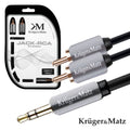 Cabo Jack 3,5Mm Macho St / 2-Rca Macho 1,8M Kruger Matz - Tauu,pt