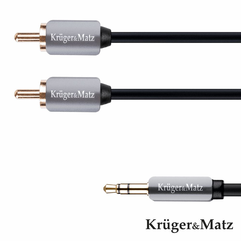 Cabo Jack 3.5Mm Macho / 2-Rca Macho St 3M Kruger Matz - Tauu.pt