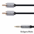 Cabo Jack 3.5Mm Macho / 2-Rca Macho St 3M Kruger Matz - Tauu.pt