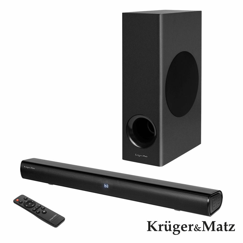 Barra Som C/ Sub S/Fios 36W Usb/Bt/Hdmi/Aux Kruger Matz - Tauu.pt