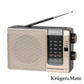Rádio Portátil Am/Fm/Sw A Pilhas E Usb-C Krugermatz - Tauu,pt