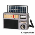 Rádio Portátil Am/Fm/Sw E Mp3 C/Painel Solar Krugermatz - Tauu,pt