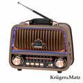 Rádio Portátil Fm/Am/Sw E Mp3 Classica Krugermatz - Tauu.pt