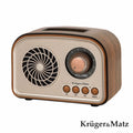 Rádio Portátil Fm/Bt/Aux/Sd Krugermatz - Tauu.pt