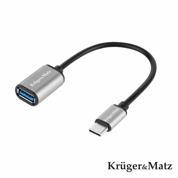 Adaptador Usb-C Macho P/ Usb-A 3,0 Fêmea Kruger Matz - Tauu,pt