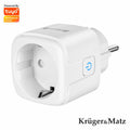 Tomada Elétrica Inteligente Wifi Tuya 16A Kruger Matz - Tauu.pt