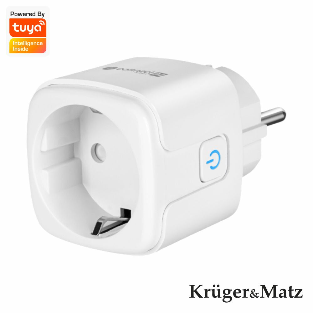Tomada Elétrica Inteligente Wifi Tuya 16A Kruger Matz - Tauu.pt