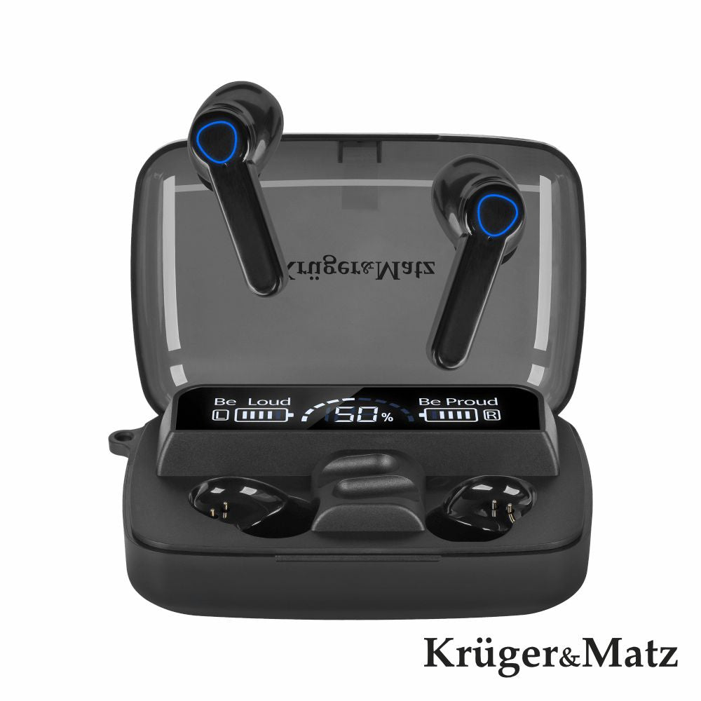 Auriculares Bluetooth 5.3 Ipx4 Krugermatz - Tauu.pt
