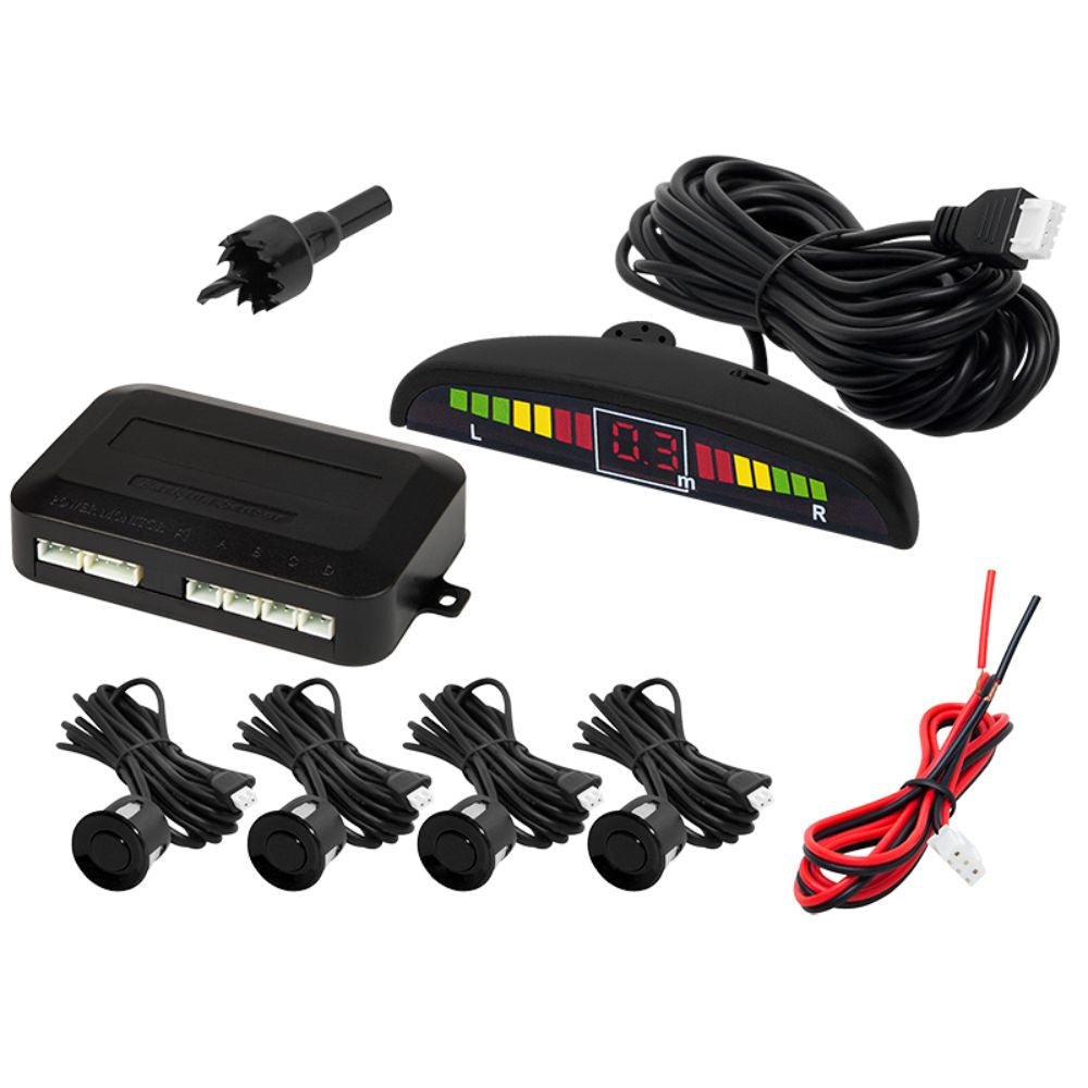 Kit De Estacionamento C/ 4 Sensores Preto E Visor - Tauu.pt
