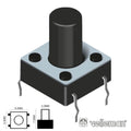 Comutador Micro Switch 6X6Mm Altura 7Mm Velleman - Tauu,pt