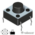 Comutador Micro Switch 6X6Mm Altura 5Mm Velleman - Tauu.pt