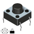 Interruptor Micro Switch 6X6Mm Altura 6Mm - Tauu,pt