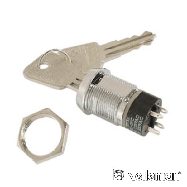 Interruptor C/ Chaves 2P Off-On Dpst Velleman - Tauu.pt
