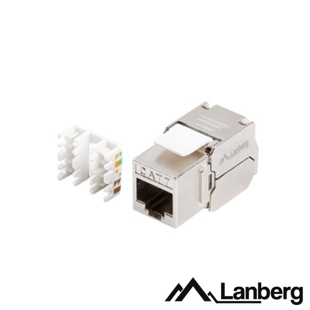 Ficha Rj45 Modular 8P8C Cat7 Ftp Keystone 180º Lanberg - Tauu,pt