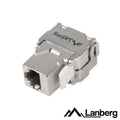 Ficha Rj45 Modular 8P8C Cat6A Ftp Keystone 180º Lanberg - Tauu,pt