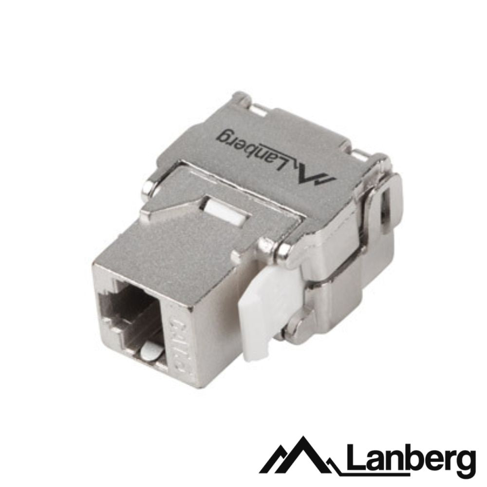 Ficha Rj45 Modular 8P8C Cat6A Ftp Keystone 180º Lanberg - Tauu,pt
