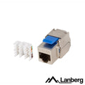 Ficha Rj45 Modular 8P8C Cat6A Keystone Metálica Lanberg - Tauu,pt