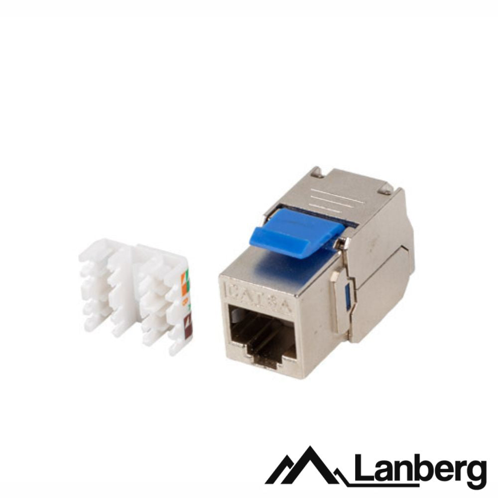 Ficha Rj45 Modular 8P8C Cat6A Keystone Metálica Lanberg - Tauu,pt