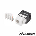 Ficha Rj45 Modular 8P8C Cat6 Keystone 180º Lanberg - Tauu.pt