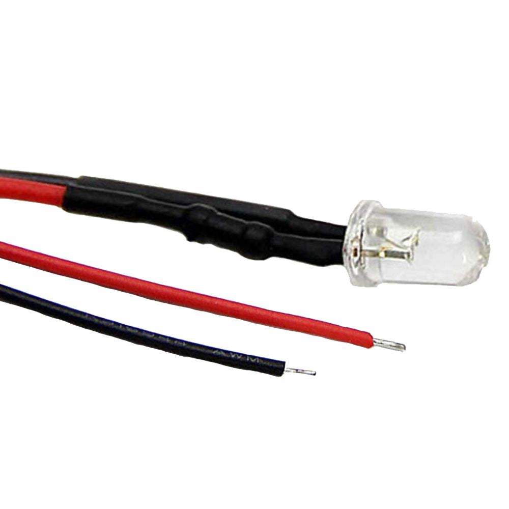 Lâmpada Miniatura Led 12V 5Mm Branco Quente 20Cm - Tauu,pt