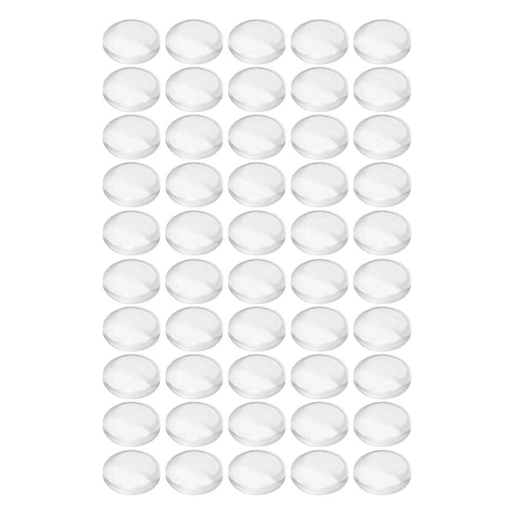 Batentes Adesivos De Silicone Transparentes 10Mm 50X - Tauu,pt