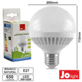 Lâmpada E27 8W=50W 230V Leds Globo Branco Natural 650Lm - Tauu,pt