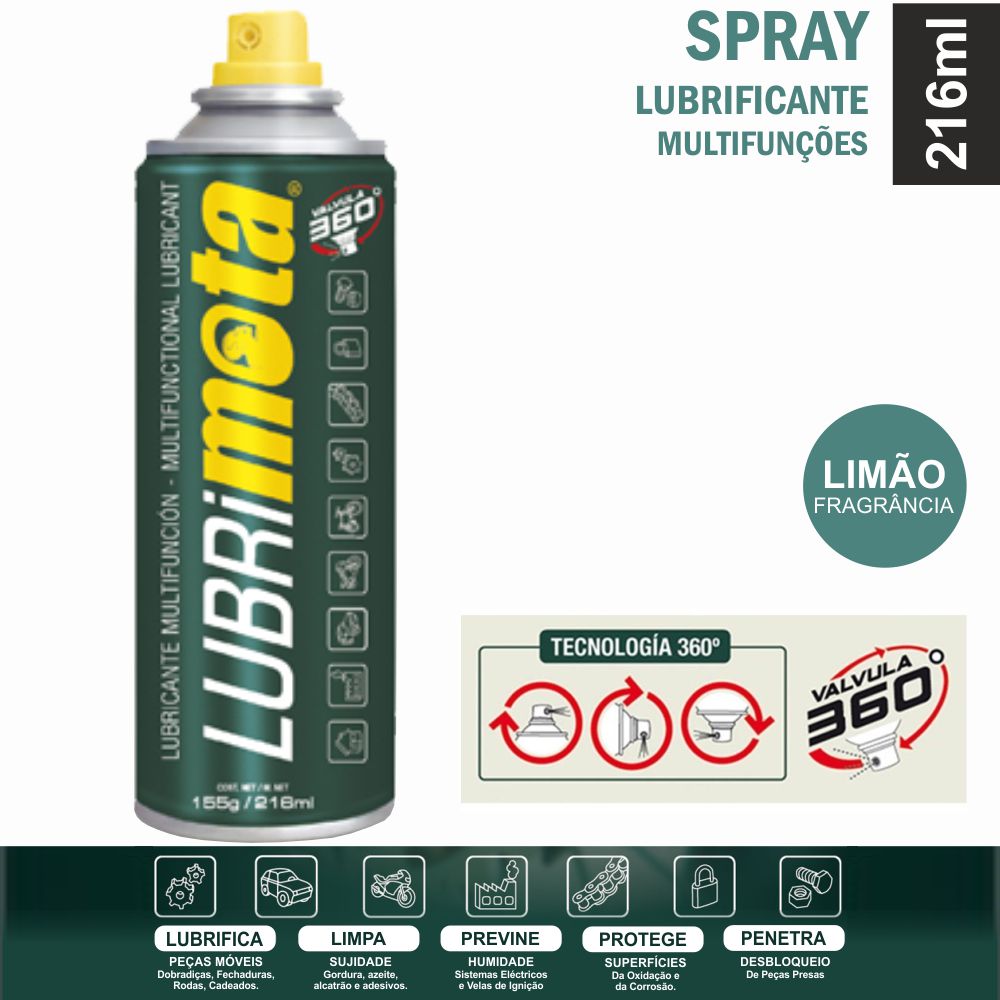 Spray Lubrificante Multifunções 216Ml - Tauu,pt