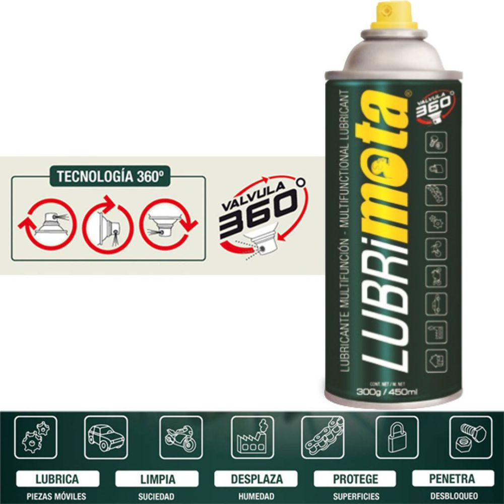 Spray Lubrificante Multifunções 450Ml Mota - Tauu,pt