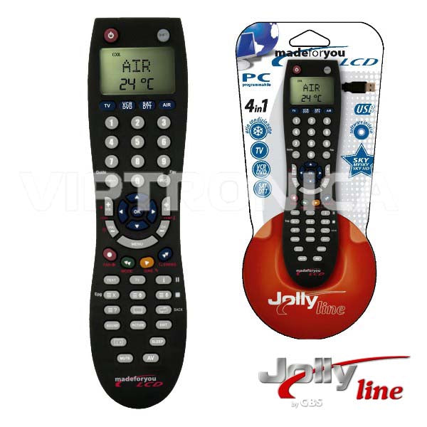 Telecomando Programável 4:1 C/Prog E Lcd - Tauu,pt