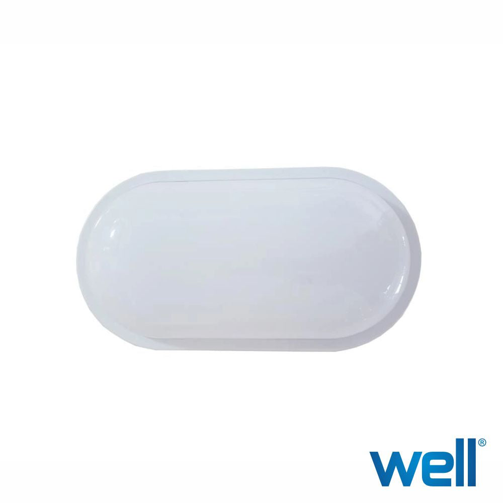 Painel Led Oval Aplique 18W Ip54 1800Lm 6500K Well - Tauu.pt