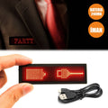 Placa Mensagem Rolante Led Distintivo C/ Bateria - Tauu,pt
