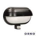 Aplique Oval C/ Sensor Movimentos Pir E27 Ip44 Preto Orno - Tauu.pt