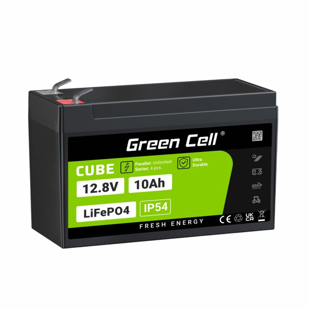 Bateria De Líto Lifepo4 10A 12,8V Green Cell - Tauu,pt