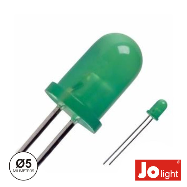 Led 5Mm Verde Difuso Intermitente Jolight - Tauu,pt