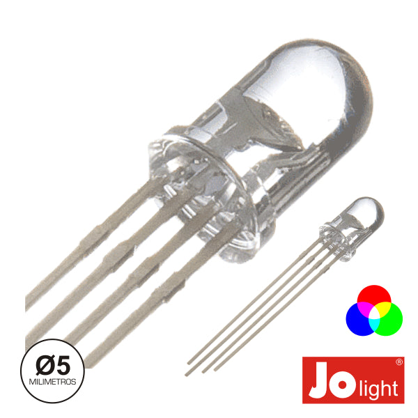 Led 5Mm Multicor Rgb Tranparente - Tauu,pt
