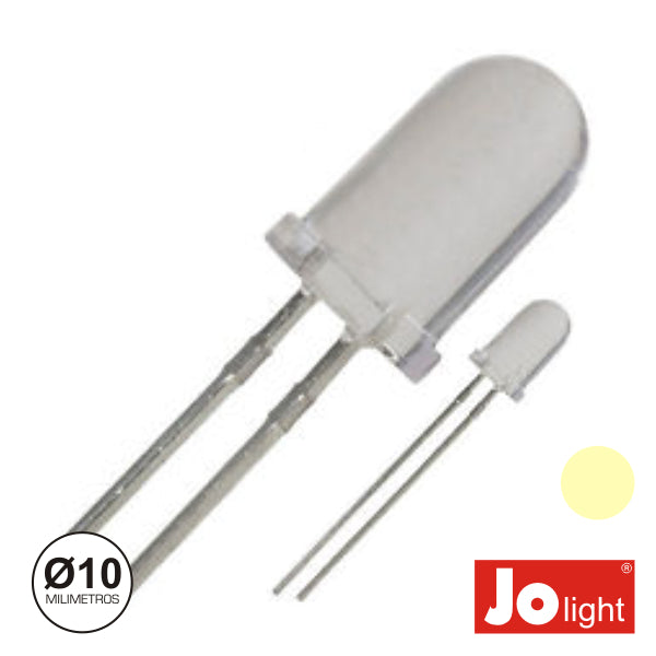 Led 10Mm Alto Brilho Branco Quente Jolight - Tauu,pt