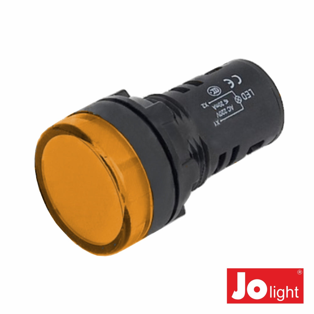 Luz Piloto Redondo De Painel 29Mm 230V Amarelo Jolight - Tauu,pt