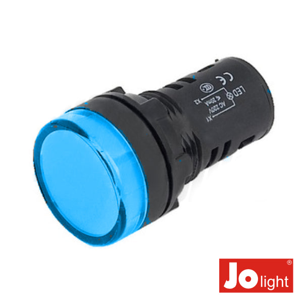 Luz Piloto Redondo De Painel 19,5Mm 24V Azul Jolight - Tauu,pt