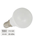 Lâmpada E14 4W 230V 11 Leds Globo Branco Quente - Tauu,pt