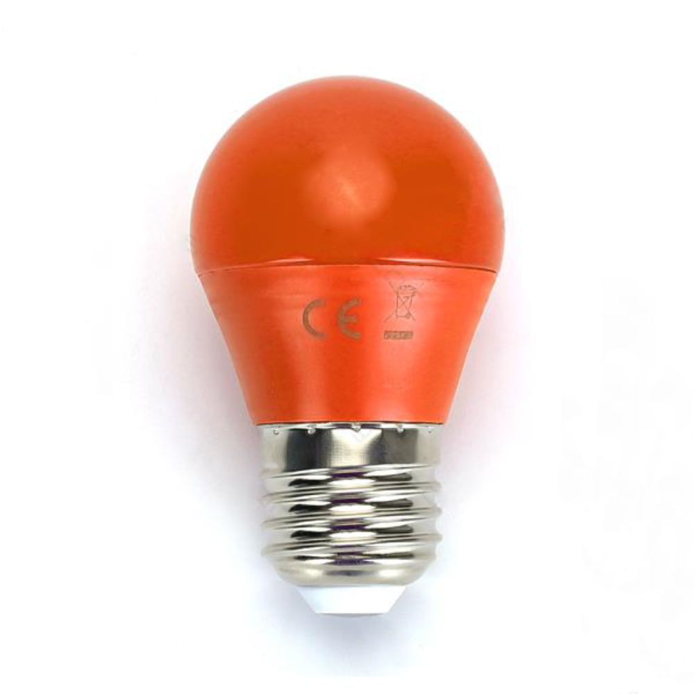 Lâmpada E27 4W= 30W 230V Led Laranja - Tauu.pt