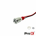 Luz Piloto Redondo De Metal 8Mm 12-24V Branco Prok - Tauu,pt