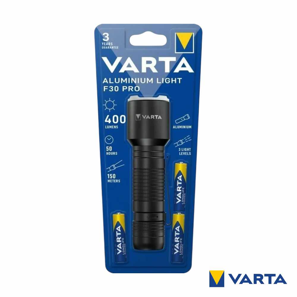 Lanterna Led Aluminium Pro F30 400Lm Varta - Tauu.pt