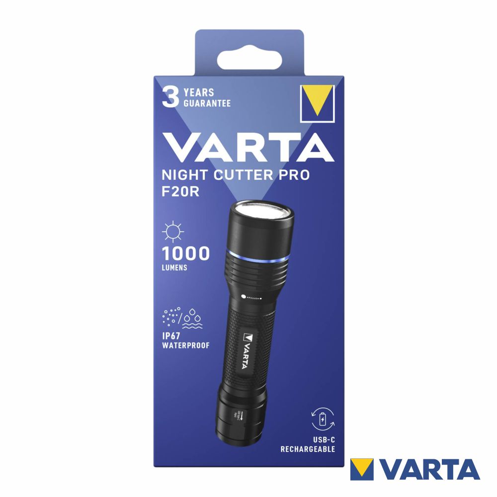 Lanterna Led Night Cutter F20R Pro 1500Lm Varta - Tauu.pt