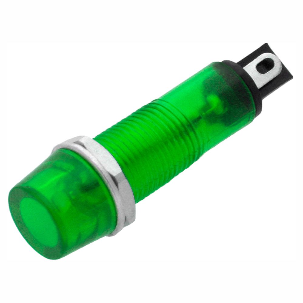 Luz Piloto Redondo Verde 9Mm 230V - Tauu,pt